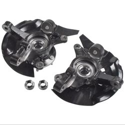 Pair Front Wheel Hub Bearings & Knuckles