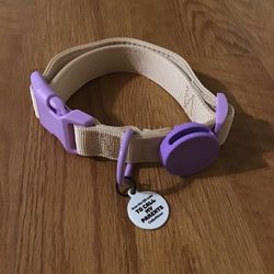 New purple dog collar measure size 14”-20”