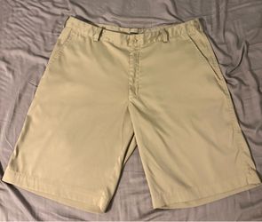 Nike Golf Dri-Fit Performance Khaki Shorts, size 36, 11” inseam, lightweight & stretch