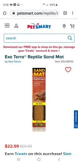 Sand Mat Desert Terrarium Substrate