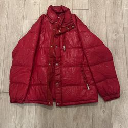 Red Airwalk Puffer Jacket Coat