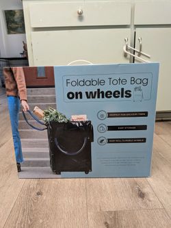 Foldable Tote Bag on Wheels