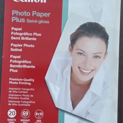Canon Photo Paper Plus Semi-Gloss 8 x 10 (New-Unopened)