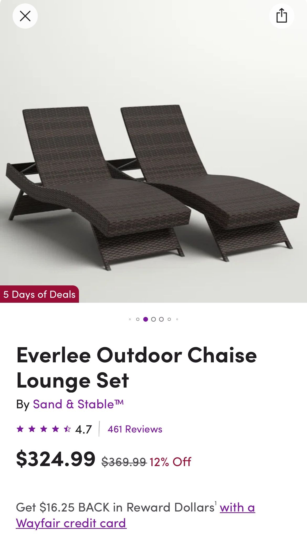 Rattan Wicker Pool Lounge Chair Brown