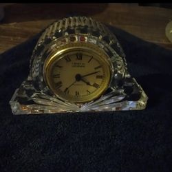 Godinger Crystal Clock Mantel 