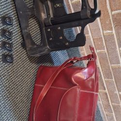 McKlein Rolling Briefcase, Red Leather Bag