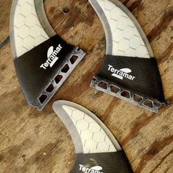 TERRAMAR SURFCO AM1/MF TRI SURFBOARD FINS $65  A SET TODAY
