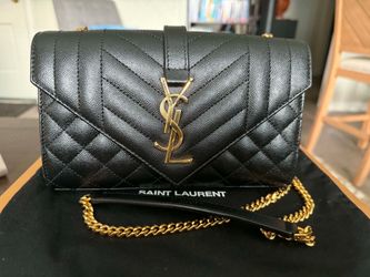 Yves Saint Laurent(YSL) Envelope Small on Quilted Grain