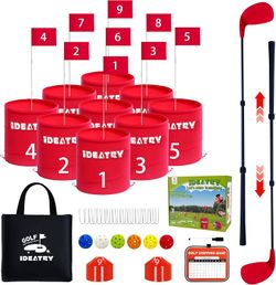 NEW - Ultimate 9 Holes Backyard Outdoor Golf Game