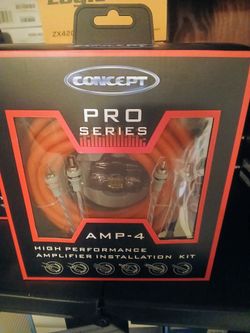 Concept Pro Series 4 Gauge Amp Kit Brand New In The Box