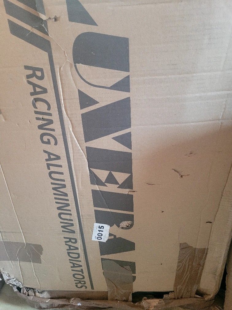 Aluminum racing radiator.