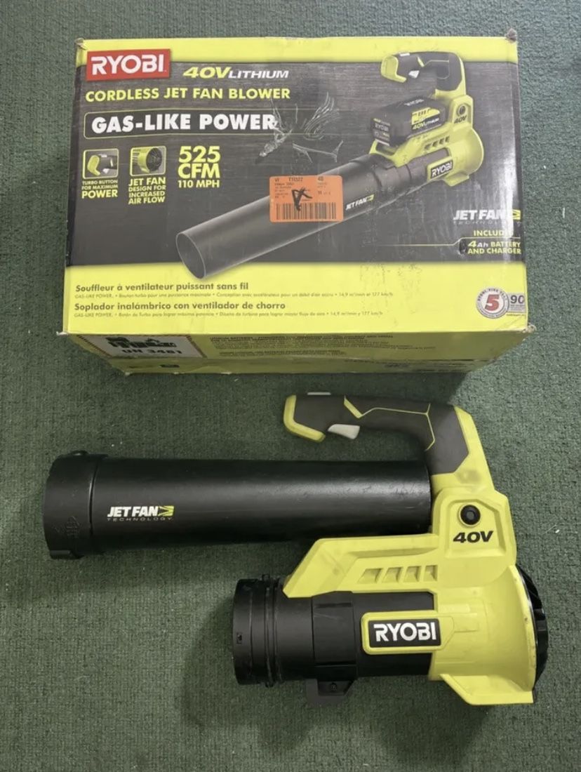 RYOBI 110 MPH 525 CFM 40-Volt Li-Ion RY40408 Leaf Blower TOOL ONLY