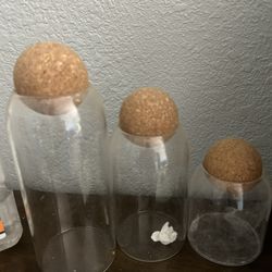 3 Glass Jars