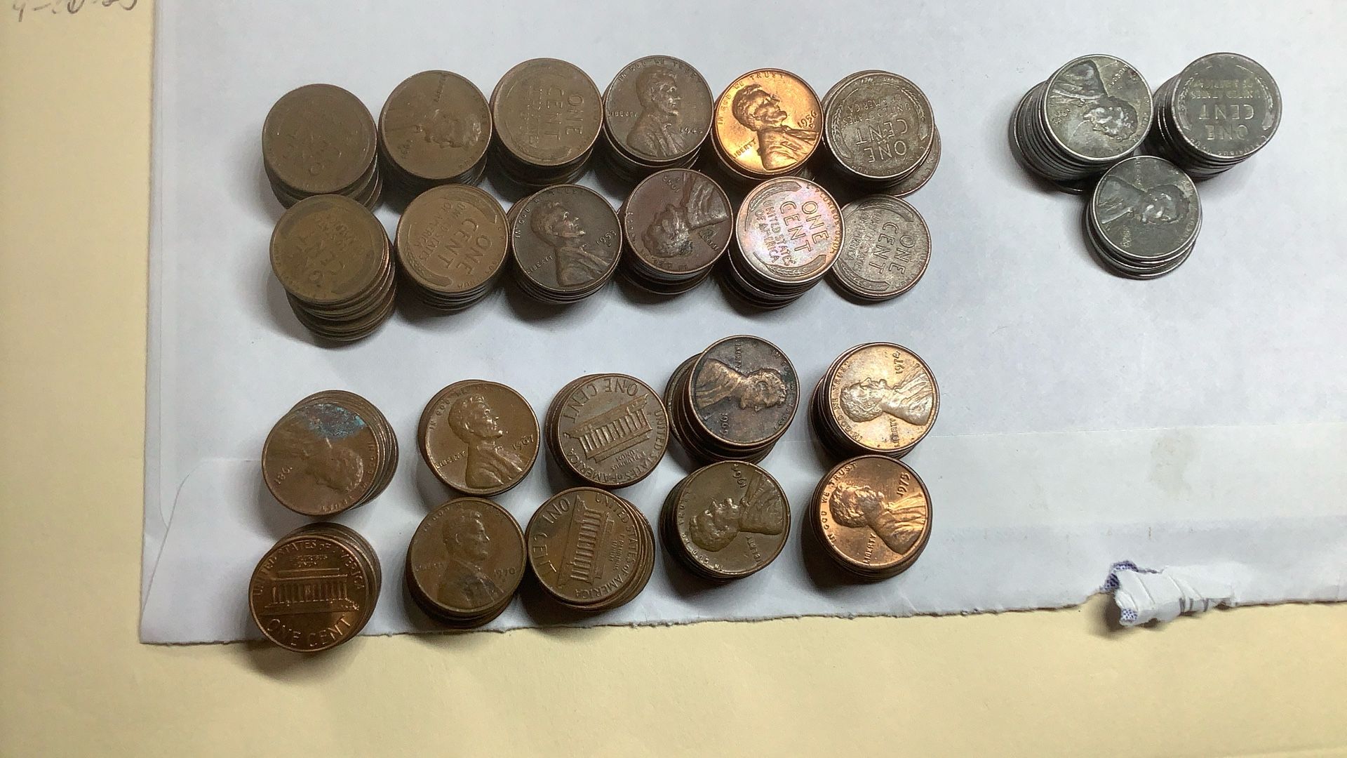 113 Wheat. 25 Steel And 100 Copper Pennies