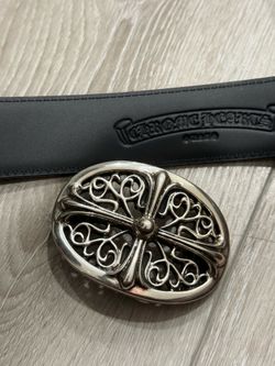 HANDMADE Heavy chrome hearts belt REAL .925 STERLING SILVER