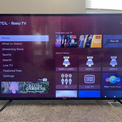 55” TCL Smart Roku 4K HDR TV Negotiable OBO