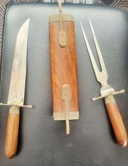 Vintage Indian Meat Carving Set