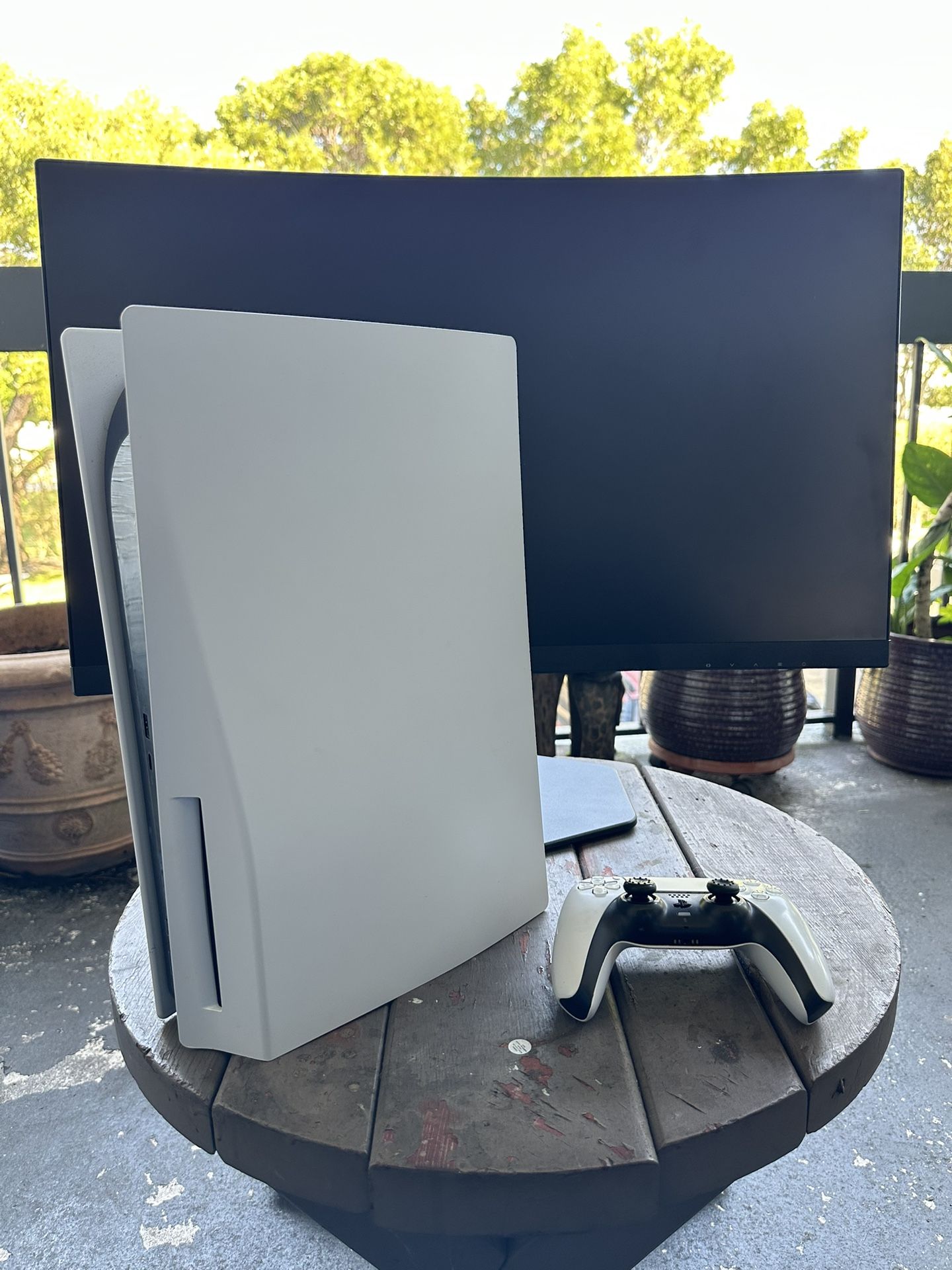 Sony PS5 Disc Version With Brand New AOC monitor Price is firm/Read Description