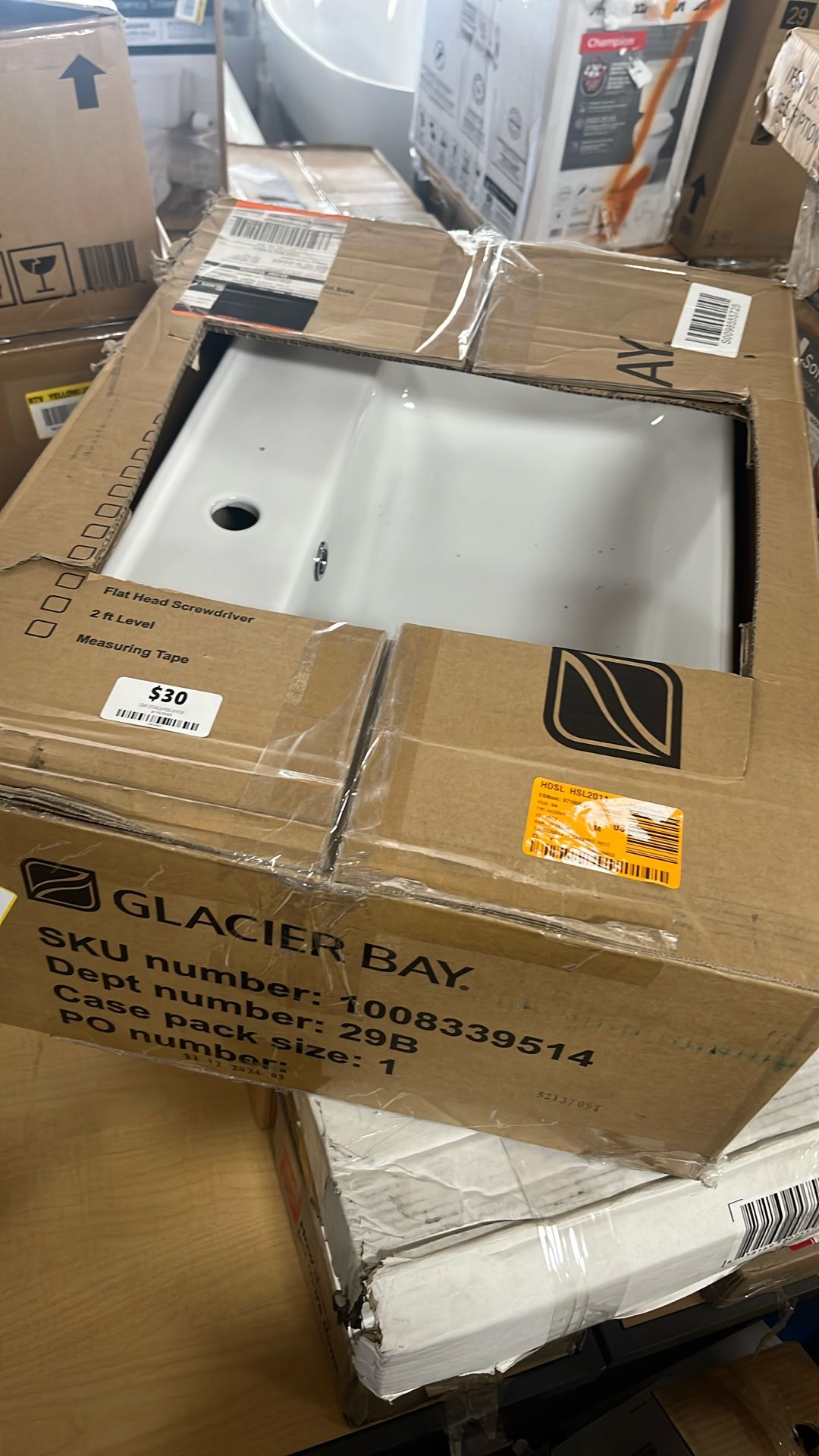 Ceramic Rectangular Vessel Bathroom Sink