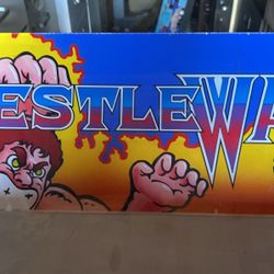 Wrestle War Sega Arcade Video Game Marquee 