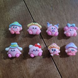 Lot Of 8 Kirby 3D Shoe Charms 