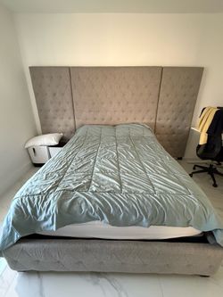 Queen Bed frame and mattress