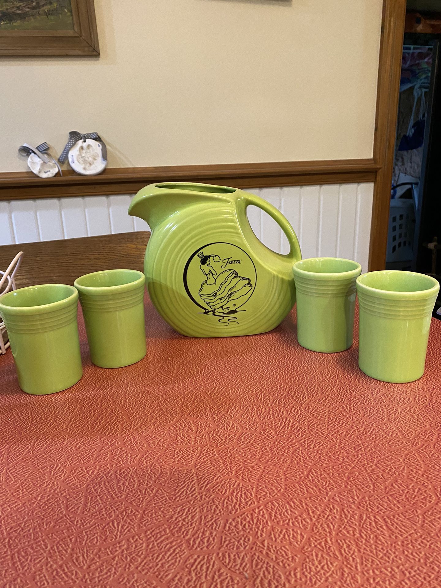 Fiesta Ware Pitcher Set