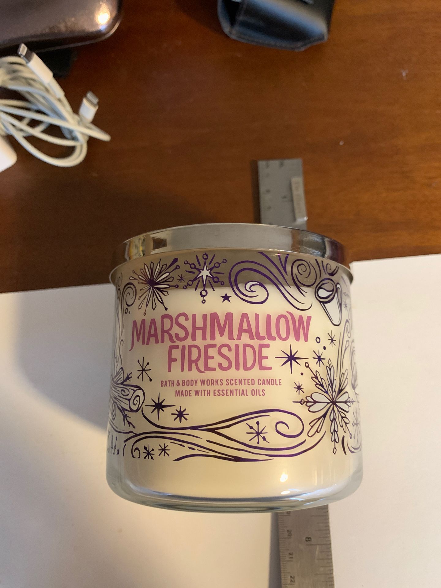 Marshmallow Fireside Candle from BATH AND BODYWORKS.