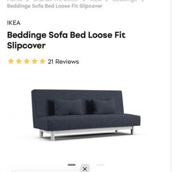 Ikea Navy blue sofa/futon