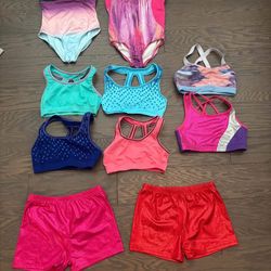 Girl’s gymnastics/dance leotard lot, size 6x/7