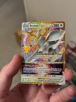 30th Anniversary Arceus VStar ex 123/172 Pokemon Classic Collection Golden