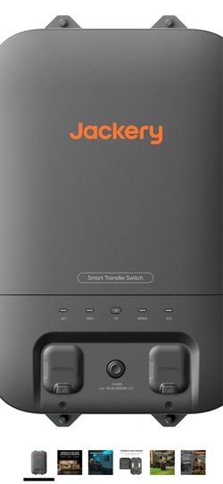 Jackery Smart Transfer Switch, Max. 60 kWh/14400 W Home Backup Power with Jackery Solar Generator 5000 Plus, Automatic 20ms UPS Power for Emergencies,