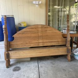 Hard Wood King Bed Frame