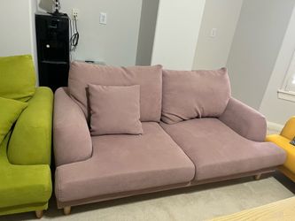 Living room Sofa  yellow/ purple/ green