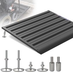 Nuvium Threshold Ramp For Doorways,Adjustable Height 2.6"-7.3" Aluminum Wheelchair Ramp With Heightening Screws And Swivel Angle Leg,1100lbs Load Capa