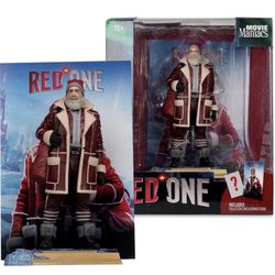 McFarlane Red One Nick Santa Figure 6” Movie Maniacs Action Figure New 