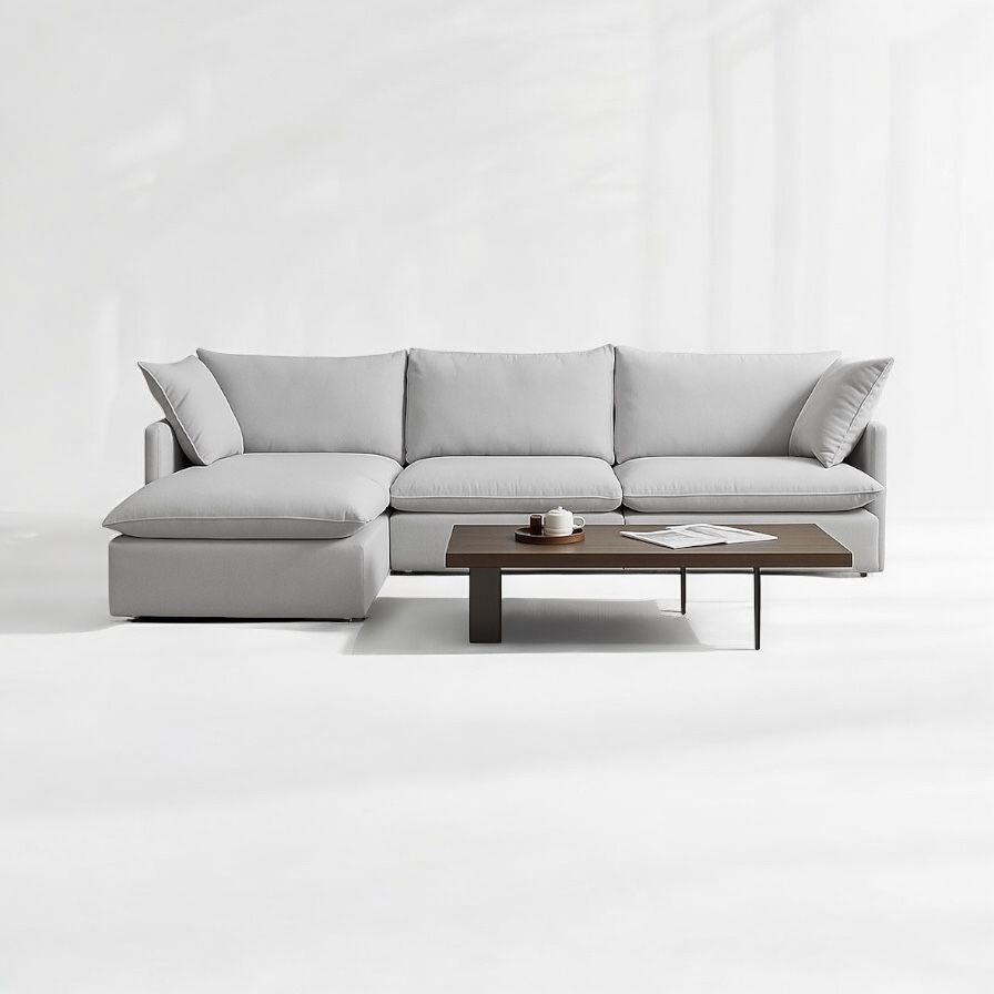 Light Gray Cloud Sectional (Brand New)