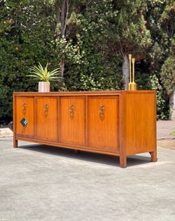 Mid Century Modern Regency TV Stand Credenza Sideboard Media Stand