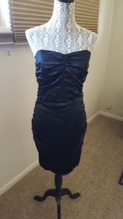 Express black strapless dress