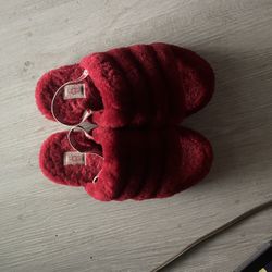 Red Ugg Slides
