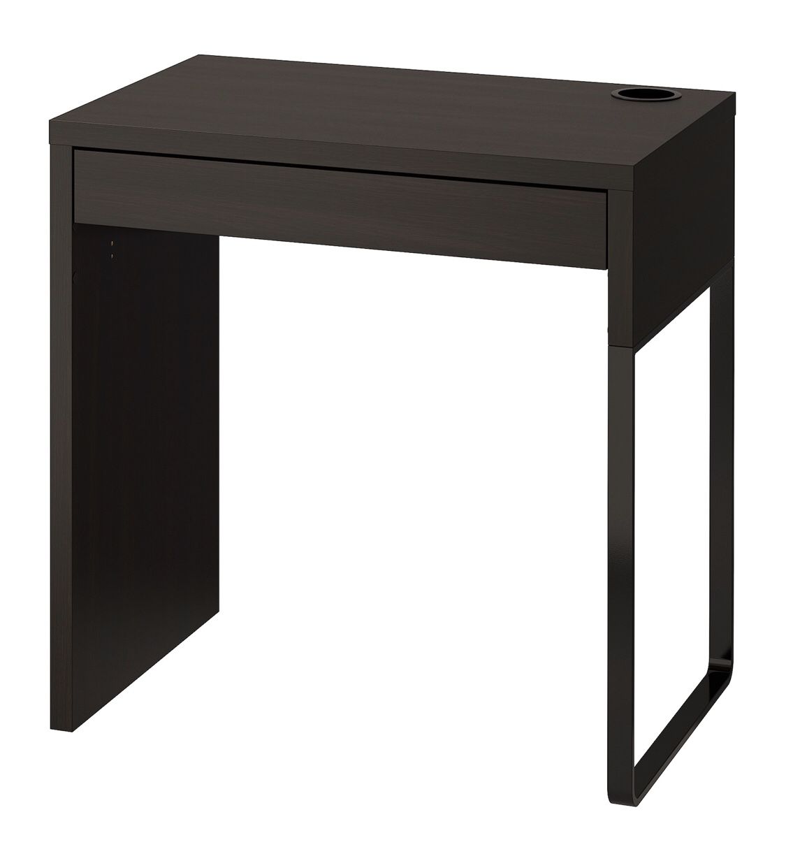 Desk, black-brown28 3/4x19 5/8”