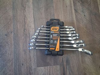 NEW GearWrench 8-Pc SAE Flex Head Ratcheting Wrench Set (9900D)