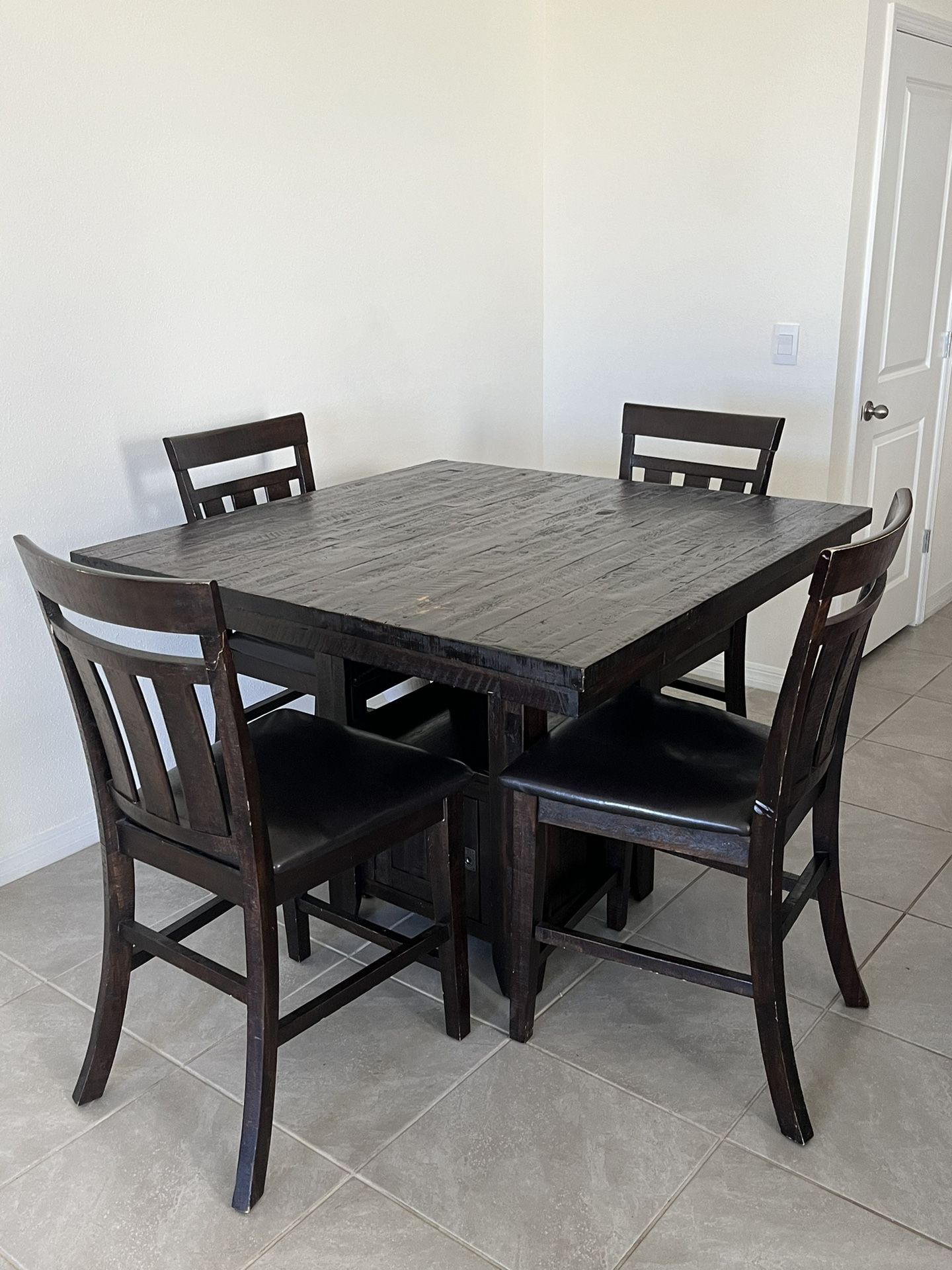 Rustic Brown Wood Furniture Set