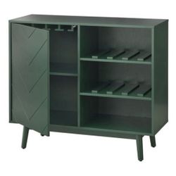 New Mid Century Modern Green Wine Storage Buffet Server