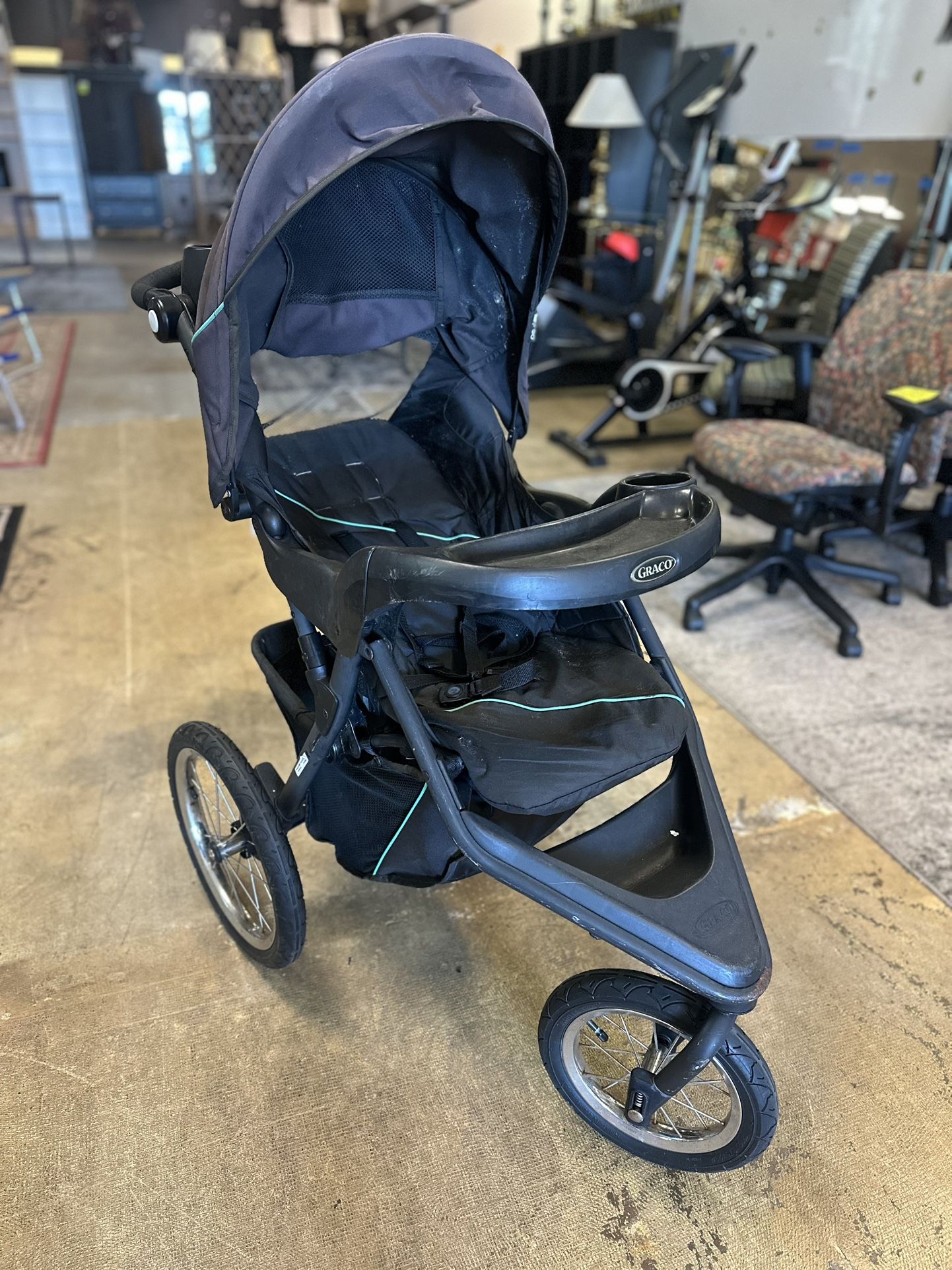 Graco Trax Jogger Click Connect Jogging Stroller, Toby, lbs