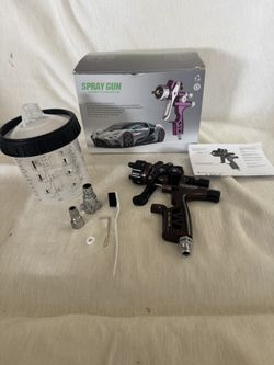 HVLP 6800B Spray Gun with 1.3mm Nozzle, without Wash Cup and Car Sprayer Adapter, Painting Tool, Air Spray Paint Gun, Low Pressure Airbrush 260L/min (