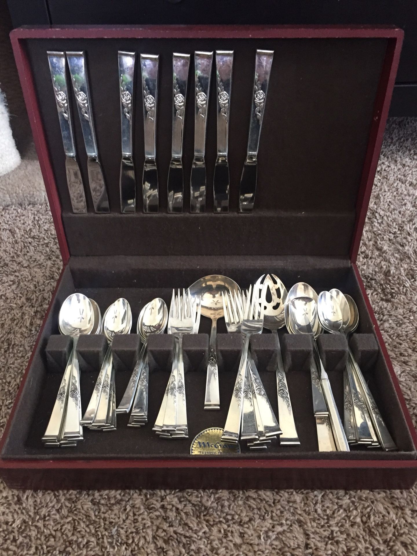 McGraw Tarnish Proof Silverware Chest