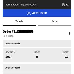 YE LIVE IN LOS ANGELES TICKETS  APRIL 1
