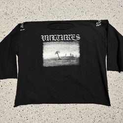 KANYE WEST / YEEZY, “VULTURES” Long Sleeve Graphic Shirt. Size 2. Pre Owned.