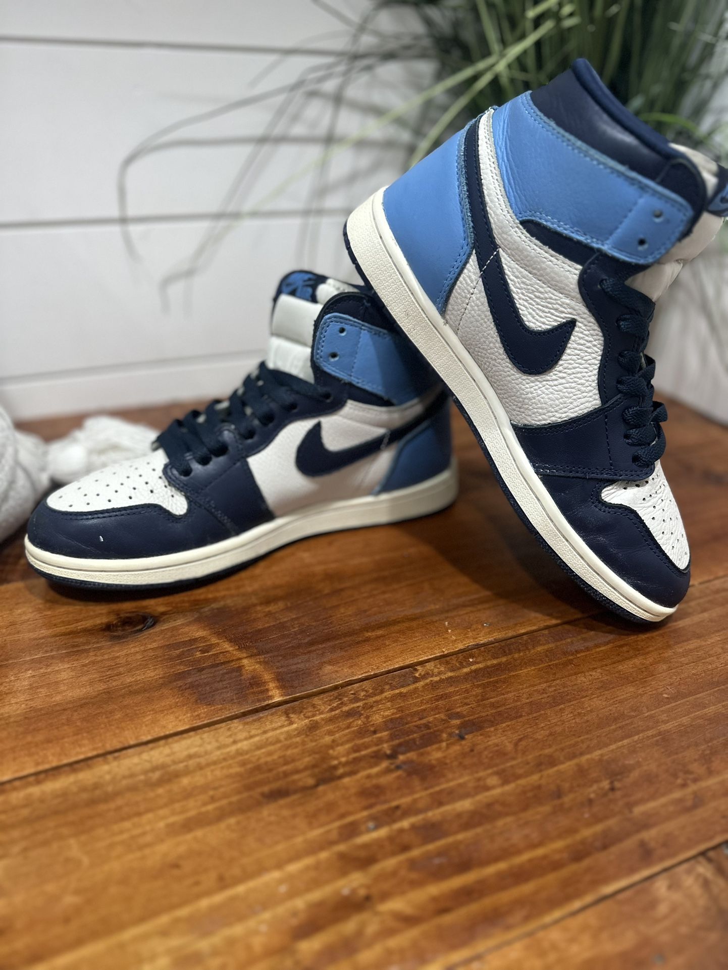 Size 7 - Nike Air Jordan 1 Retro High OG Obsidian Men's